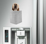 Afghan Hound Dog in pocket Fridge Car Magnet Bumper Sticker App size 4"x7"