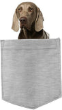 Weimaraner Dog in pocket Fridge Car Magnet Bumper Sticker App size 4"x7"