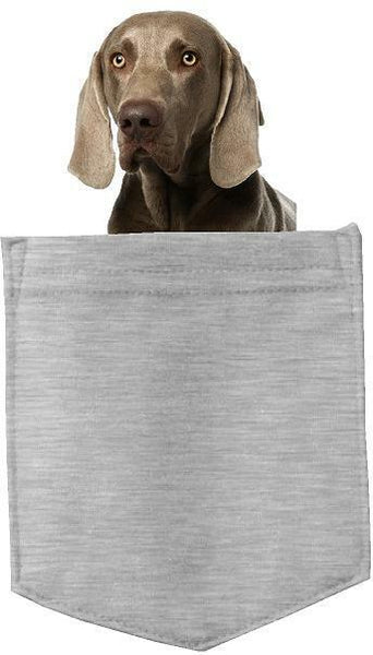 Weimaraner Dog in pocket Fridge Car Magnet Bumper Sticker App size 4"x7"