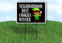 NEIGHBORHOOD BEST COOKIES WINNER Yard Sign with Stand LAWN SIGN