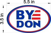 4 Pack BYEDON Joe Biden for President 2020 Bumper Sticker Decal oval 5.5"x3.5"