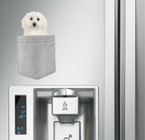 Bichon Frises Dog in pocket Fridge Car Magnet Bumper Sticker App size 4"x7"