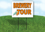 BREWERY TOUR HAND MUG Yard Sign Road with Stand LAWN SIGN