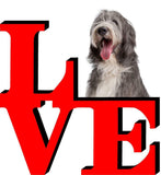 Bearded Collie Love Park Cute Dog Fridge Refrigerator Car Magnet