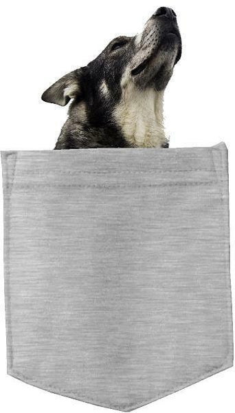 Norwegian Elk Hound in pocket Fridge Car Magnet Bumper Sticker App size 4"x7"