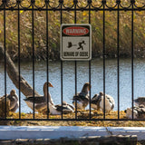 Warning Beware Of Geese Aluminum composite outdoor sign long-lasting