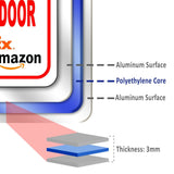 Please Deliver All Packages To Front Door Aluminum Composite Sign