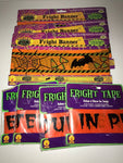 Halloween Fright Tape, Fright Banner 8 PCS
