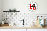 Black and Tan Coonhound Park Cute Puppy Dog kitchen living room Wall Clock