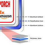 Please Deliver All Packages TO BACK PORCH outdoor Metal sign