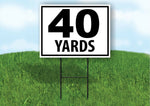 40 YARDS DISTANCE MARKER TARGET RUNNING Plastic Yard Sign ROAD SIGN with Stand