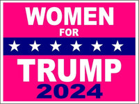 3 Pack Eco Women for Trump 2024 Pink Bumper Magnet 4 in x 3 in