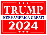 3 Pack Eco Trump 2024 Red Keep America Great Political Bumper Magnet 4 in x 3 in