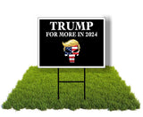 Eco TRUMP PUNISHER MORE IN 2024 12x16 in Yard Road Sign w/Stand