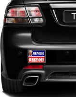 3 Pack Eco Trump Never Surrender Red Blue Bumper Magnet 4 in x 3 in