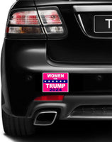 3 Pack Eco Women for Trump 2024 Pink Bumper Magnet 4 in x 3 in