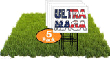 Eco TRUMP ULTRA MAGA FLAG 1 Double Sided 12x16 in Yard Road Sign w/Stand