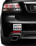 3 Pack Eco Impeach Biden White Background Bumper Magnet 4 in x 3 in
