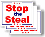 3 Pack Eco Stop The Steal Election Fraud Bumper Magnet 4 in x 3 in