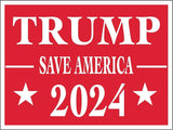 3 Pack Eco Trump 2024 Red Save America Bumper Magnet 4 in x 3 in