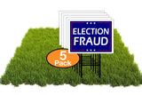 Eco Election Fraud TRUMP BIDEN HARRIS 12x16 in Yard Road Sign w/Stand
