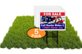 Eco For Sale Usa Call Hunter Biden Trump 12X16 In Yard Road Sign W/Stand