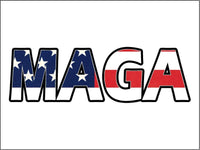3 Pack Eco Trump MAGA Flag Bumper Magnet 4 in x 3 in