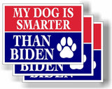 3 Pack Eco My Dog is Smarter Than Joe Biden Trump Political Bumper Magnet 4 in x 3 in