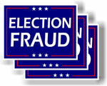 3 Pack Eco Election Fraud Trump Biden Harris Bumper Magnet 4 in x 3 in