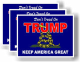 3 Pack Eco Don't Tread On Trump Donald Keep America Great MAGA Bumper Magnet 4 in x 3 in