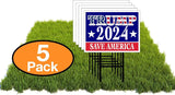 Eco TRUMP 2024 SAVE AMERICA 12x16 in Yard Road Sign w/Stand
