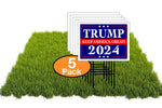 Eco Trump Keep America Great 2024 12X16 In Yard Road Sign W/Stand