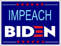 3 Pack Eco Impeach Biden Stars Bumper Magnet 4 in x 3 in