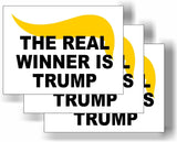 3 Pack Eco The Real Winner is Donald Bumper Magnet 4 in x 3 in