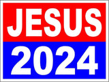 3 Pack Eco Jesus 2024 Bumper Magnet 4 in x 3 in