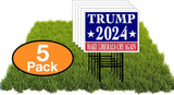 Eco TRUMP 2024 MAKE LIBERALS CRY AGAIN 12x16 in Yard Road Sign w/Stand