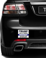 3 Pack Eco Trump Law Order President Support Law Enforcement Bumper Magnet 4 in x 3 in