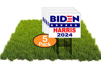 Eco Biden Harris 2024 Joe Kamala Biden Star 12X16 In Yard Road Sign W/Stand