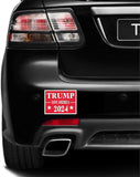 3 Pack Eco Trump 2024 Red Save America Bumper Magnet 4 in x 3 in