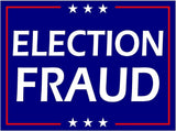 3 Pack Eco Election Fraud Trump Biden Harris Bumper Magnet 4 in x 3 in