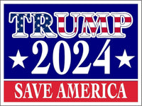 3 Pack Eco Trump 2024 Save America Bumper Magnet 4 in x 3 in