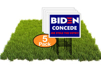 Eco Biden Concede 12X16 In Yard Road Sign W/Stand