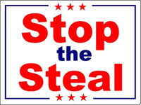 3 Pack Eco Stop The Steal Election Fraud Bumper Magnet 4 in x 3 in