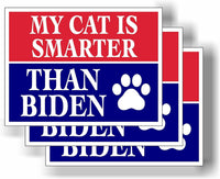 3 Pack Eco My Cat is Smarter Than Joe Biden Trump Political Bumper Magnet 4 in x 3 in