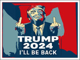 3 Pack Eco Trump Middle Finger Ill Be Back Bumper Magnet 4 in x 3 in