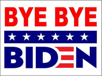 3 Pack Eco Bye Bye Biden Blue Stars Bumper Magnet 4 in x 3 in