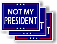 3 Pack Eco Not My President Trump Biden Harris Bumper Magnet 4 in x 3 in