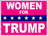 3 Pack Eco Women for Trump Donald Pink Bumper Magnet 4 in x 3 in