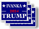 3 Pack Eco Ivanka Trump 2024 Bumper Magnet 4 in x 3 in